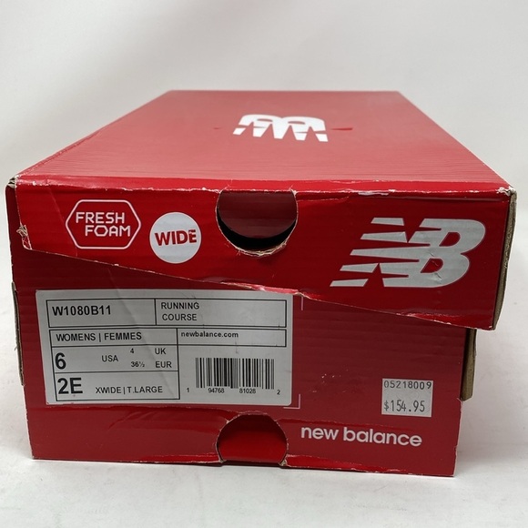 New Balance Women's Fresh Foam 1080 V11 Running Shoe Black Thunder XWIDE - Picture 7 of 7